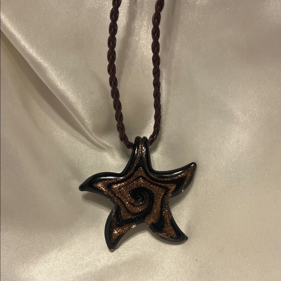 Jewelry - Glass Starfish Pendant Necklace